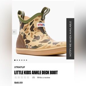 Little Kids Ankle Deck Boot Xtratuf Duck Camo